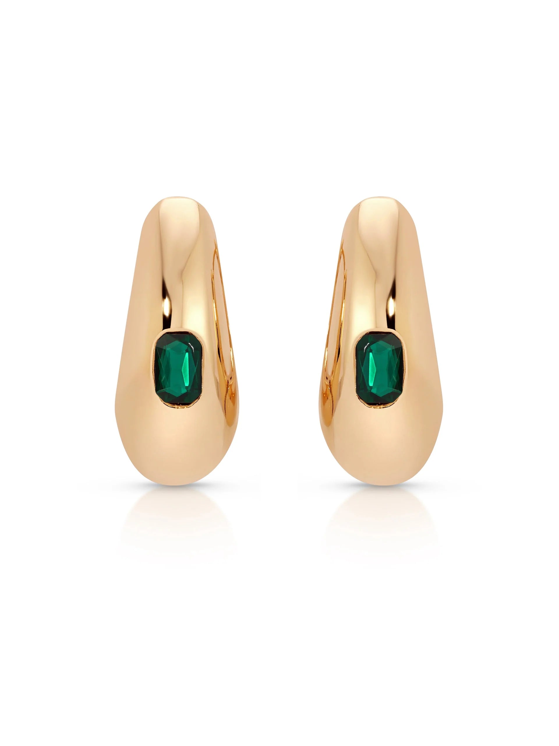 Deco Crystal Hoops