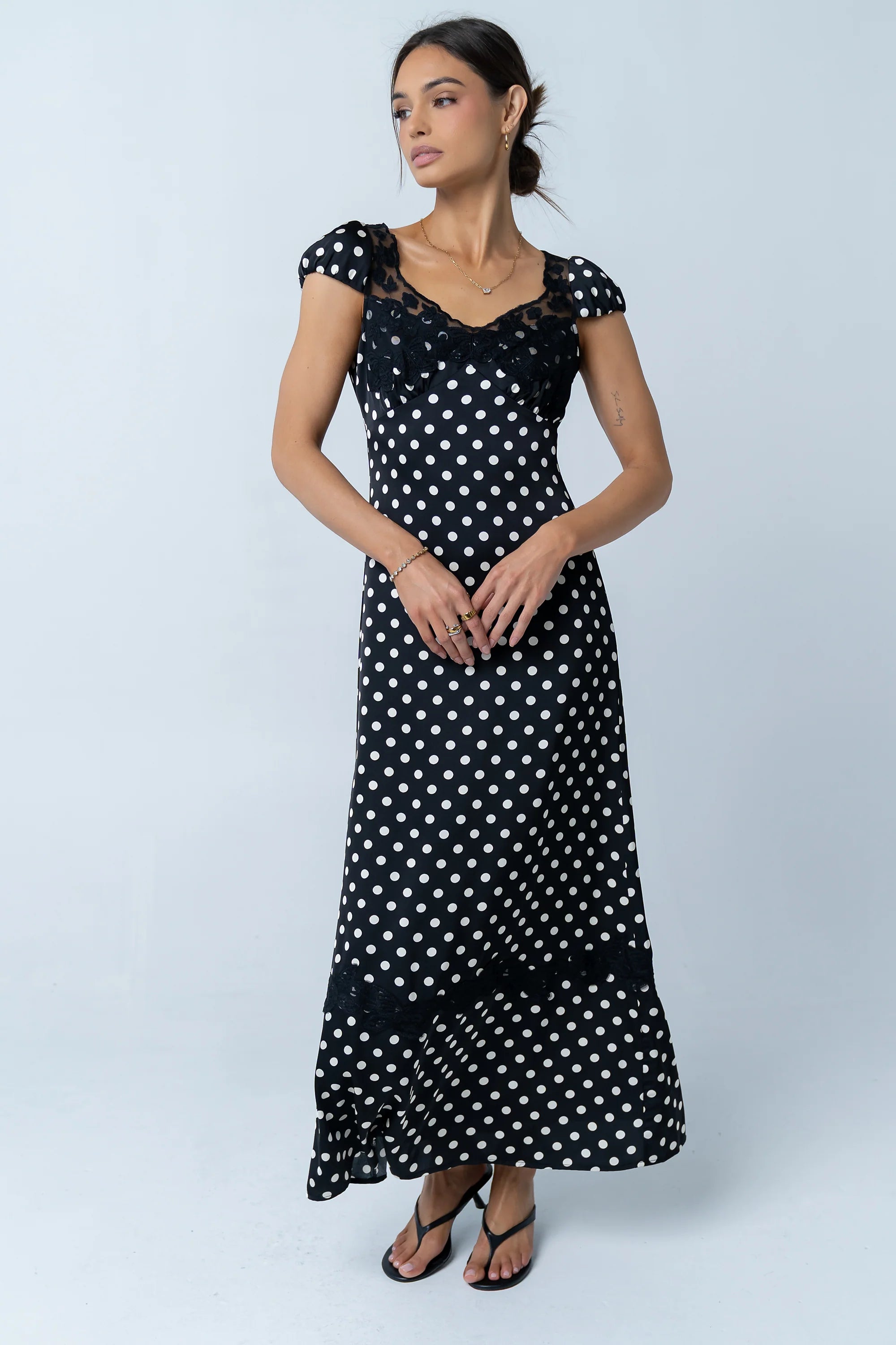Marianna Polka Dot Maxi Dress