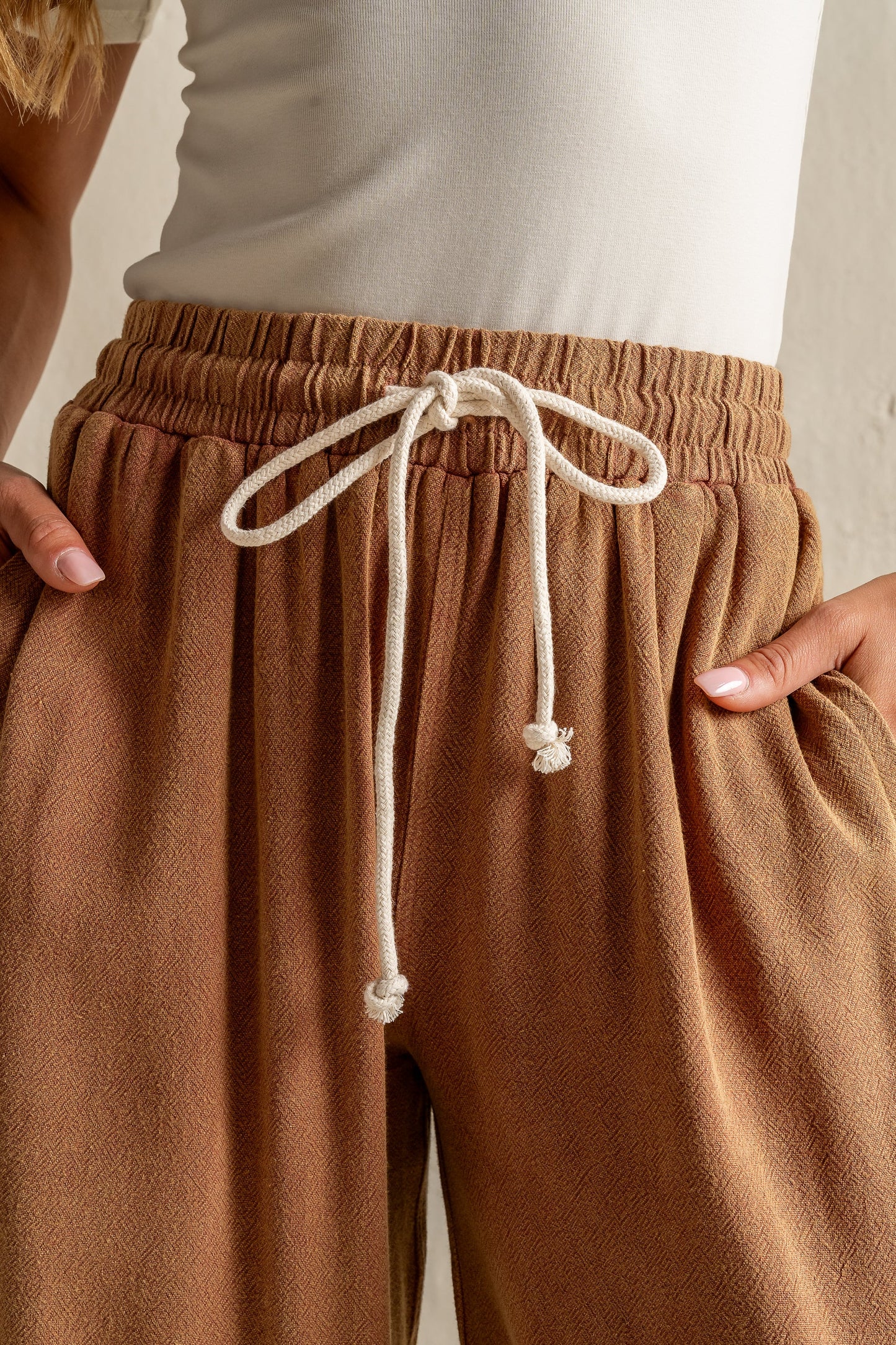 Nico Wide Leg Pants in Rust FINAL SALE