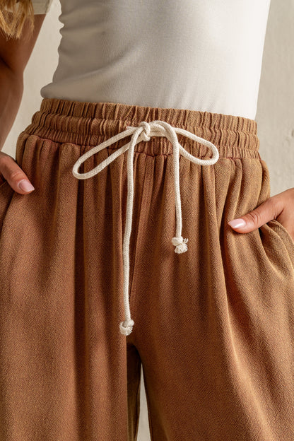 Nico Wide Leg Pants in Rust FINAL SALE