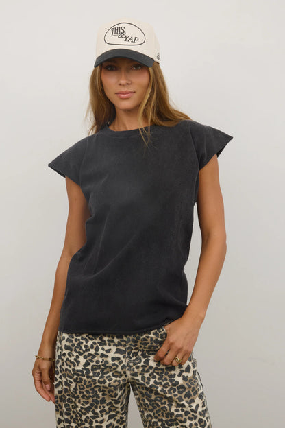 Vinnie Muscle Tee in Black