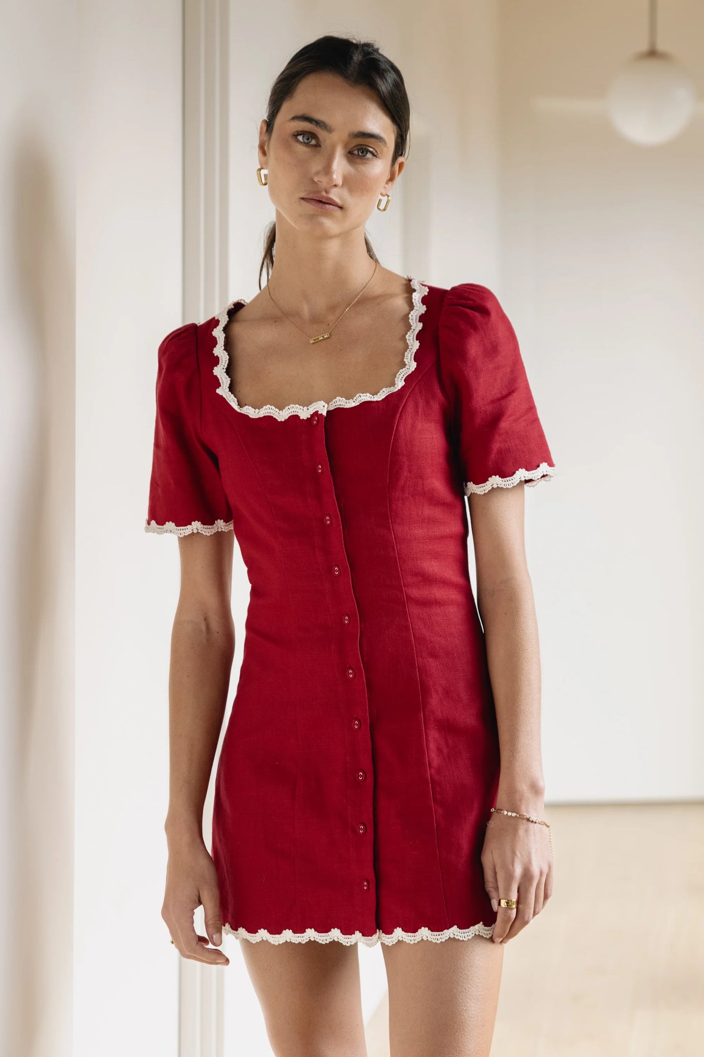 Aubrey Ric Rac Mini Dress FINAL SALE