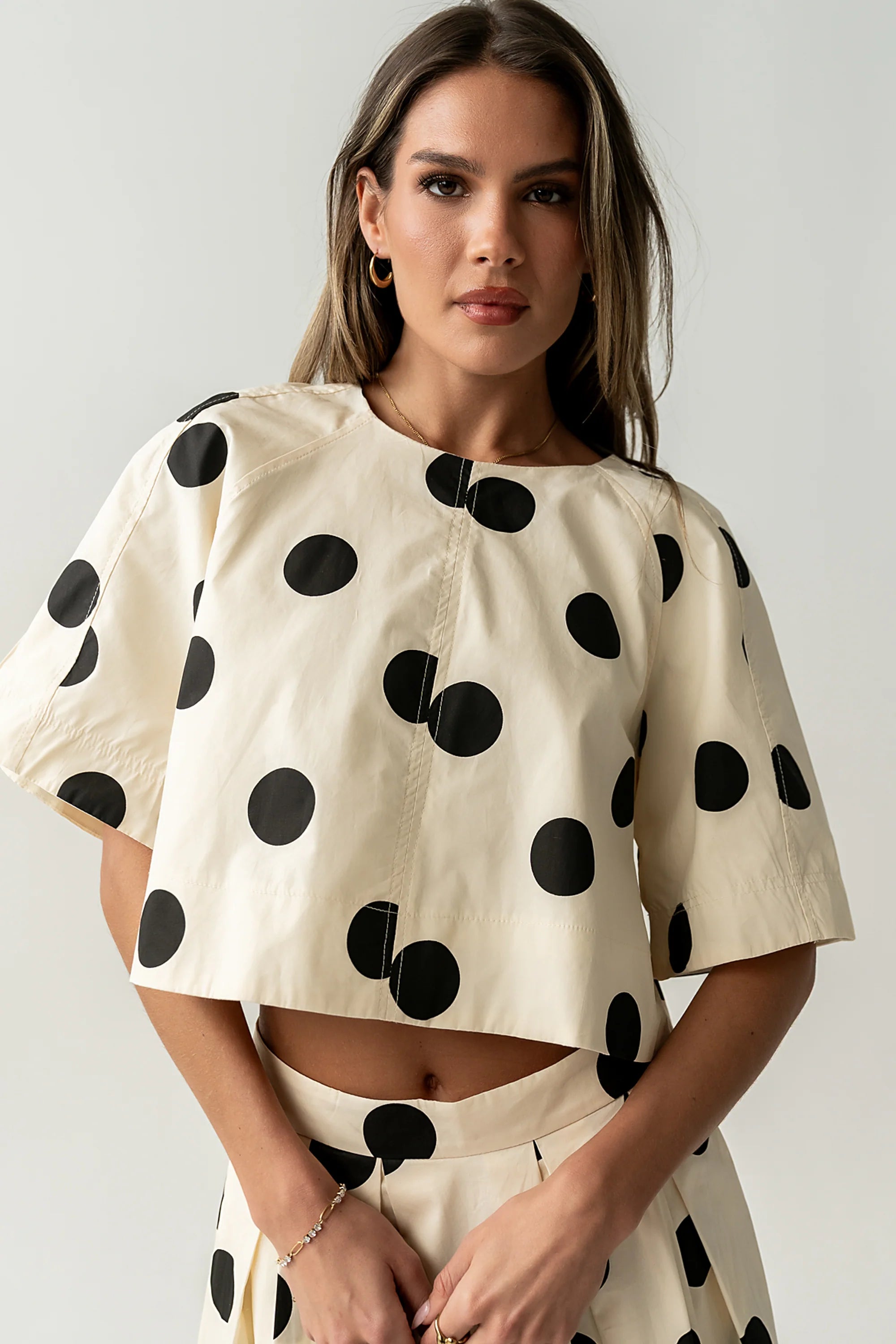 Jacklynn Polka Dot Blouse