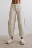 Lex Barrel Jeans in Ivory FINAL SALE
