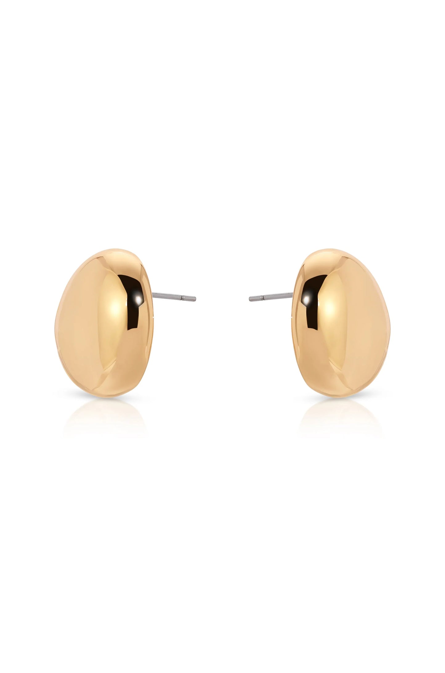 Polished Pebble Stud Earrings