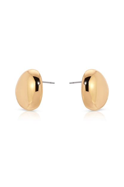 Polished Pebble Stud Earrings