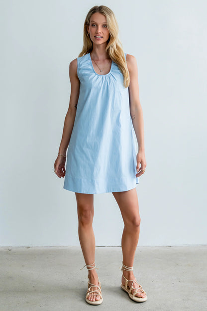 Luka Mini Dress in Blue