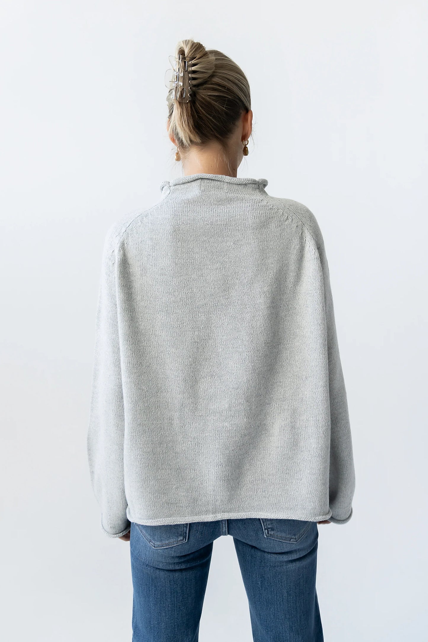 Brady Knit Sweater in Grey