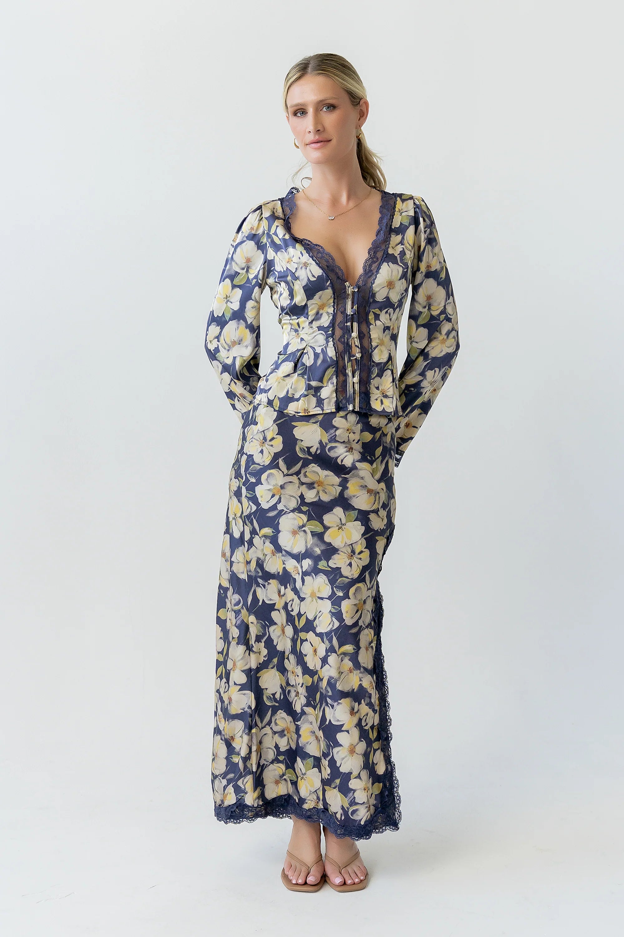 Kirsty Floral Satin Top