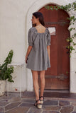Cody Gingham Mini Dress in Black FINAL SALE