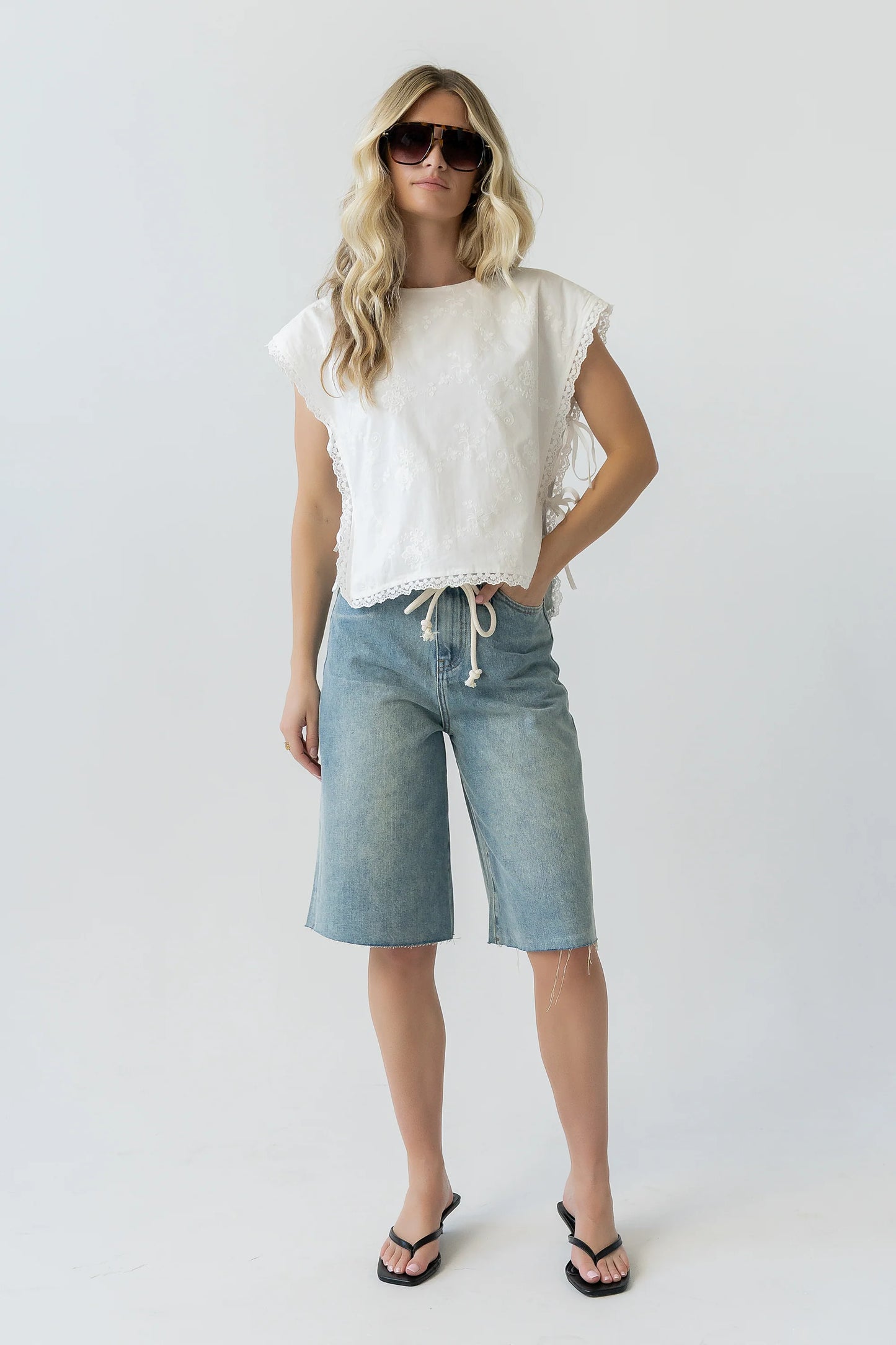 Shawn Denim Bermuda Shorts