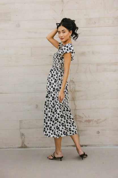 Ingrid Smocked Midi Dress FINAL SALE