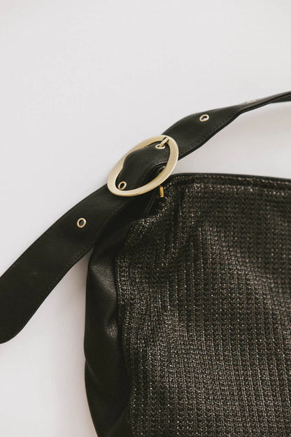 Toulouse Woven Tote in Black FINAL SALE