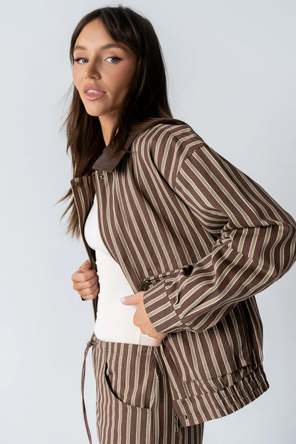 Carla Striped Utility Jacket FINAL SALE