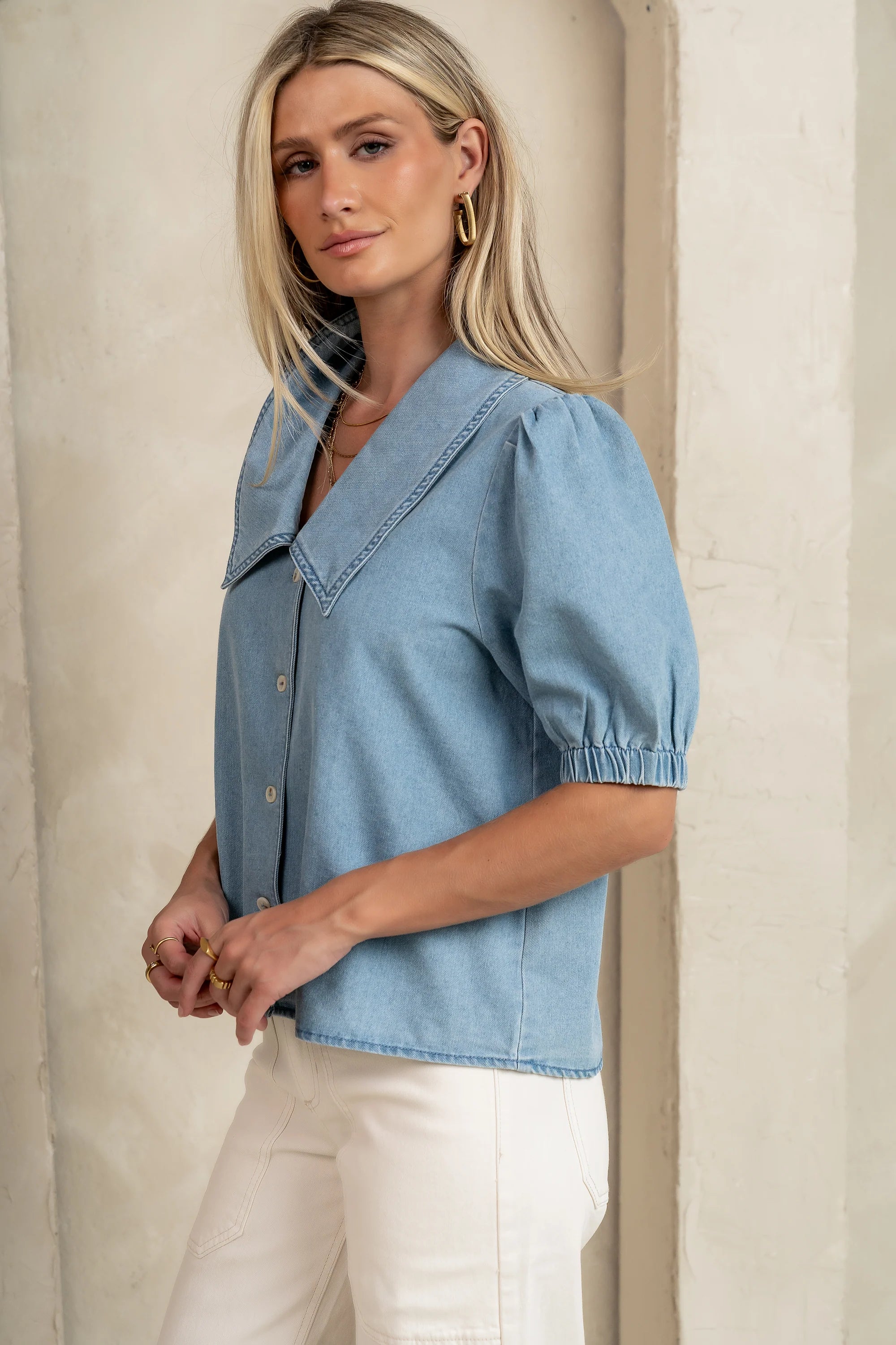 Charlie Denim Button Up FINAL SALE