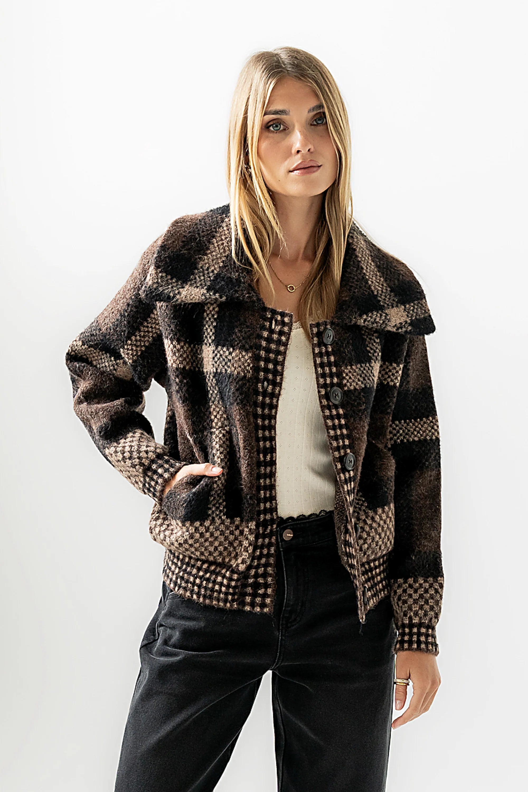 Janelle Plaid Jacket