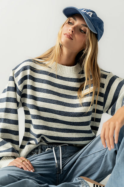 Josey Oversized Sweater in Blue FINAL SALE