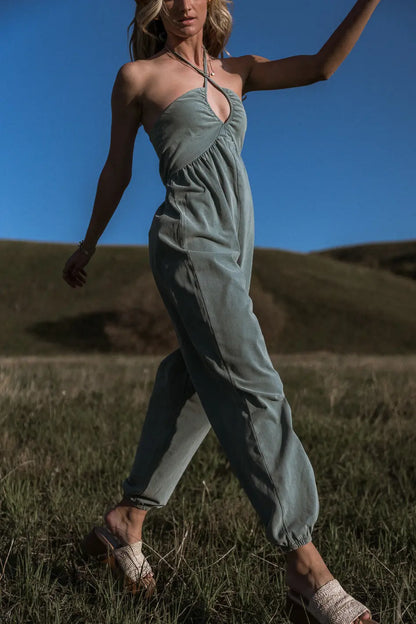 Trixie Jumpsuit in Teal FINAL SALE