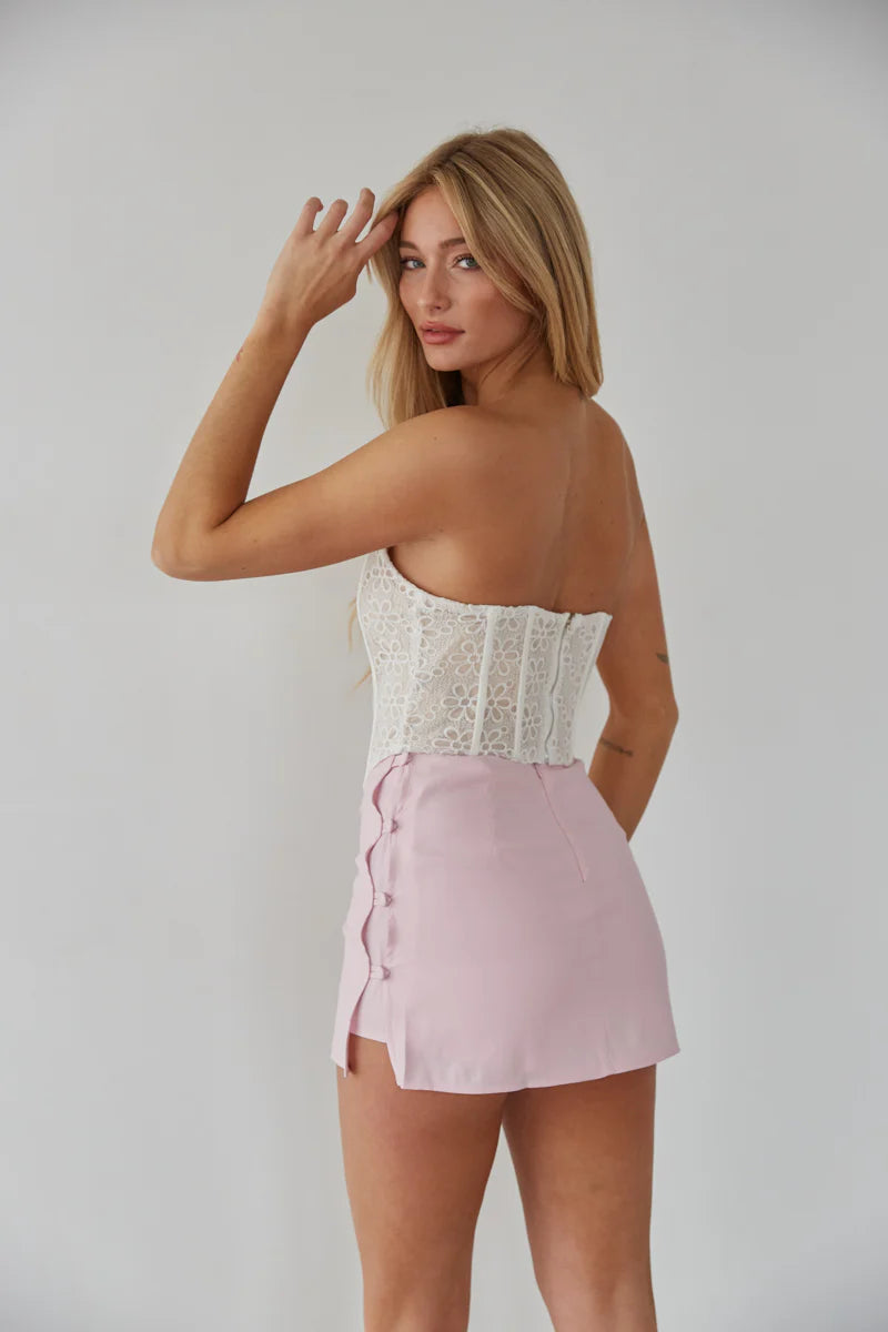 Nalani Strapless Lace Corset