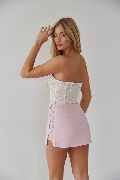 Nalani Strapless Lace Corset
