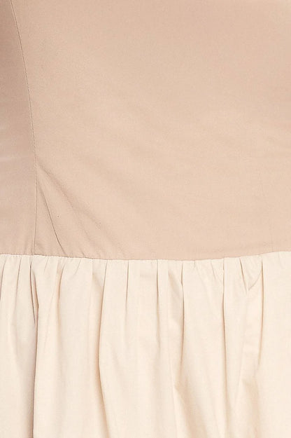 SPRING HARMONY COLOR BLOCKED MIDI DRESS