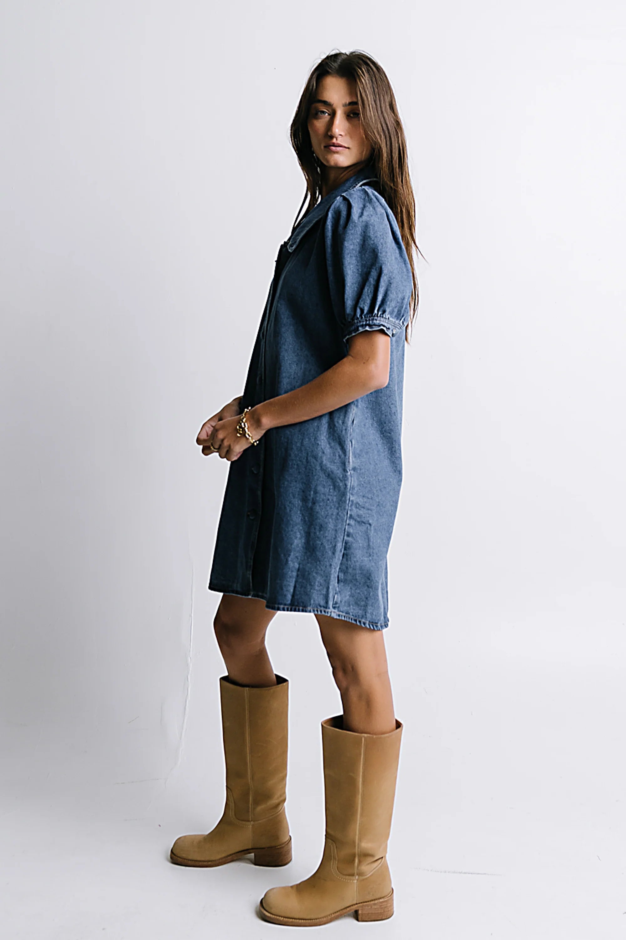 Lola Denim Baby Doll Dress FINAL SALE
