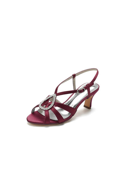 Chic Blue Silk Sandals Featuring Decorative Metal Ring