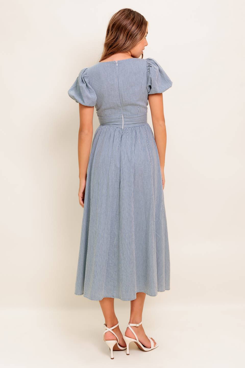 CHERIE MIDI DRESS BLUE