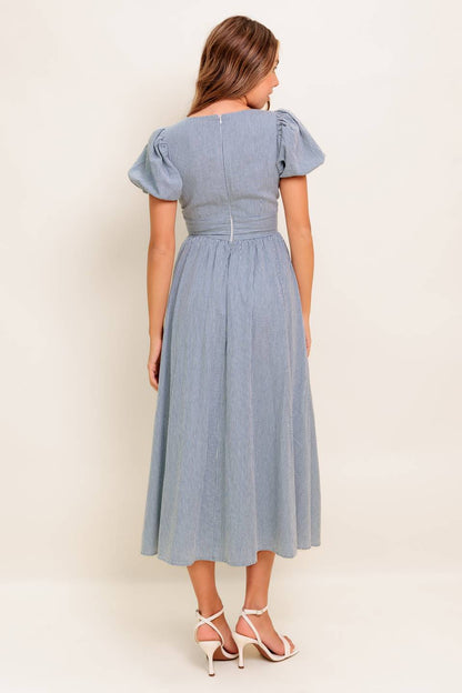 CHERIE MIDI DRESS BLUE