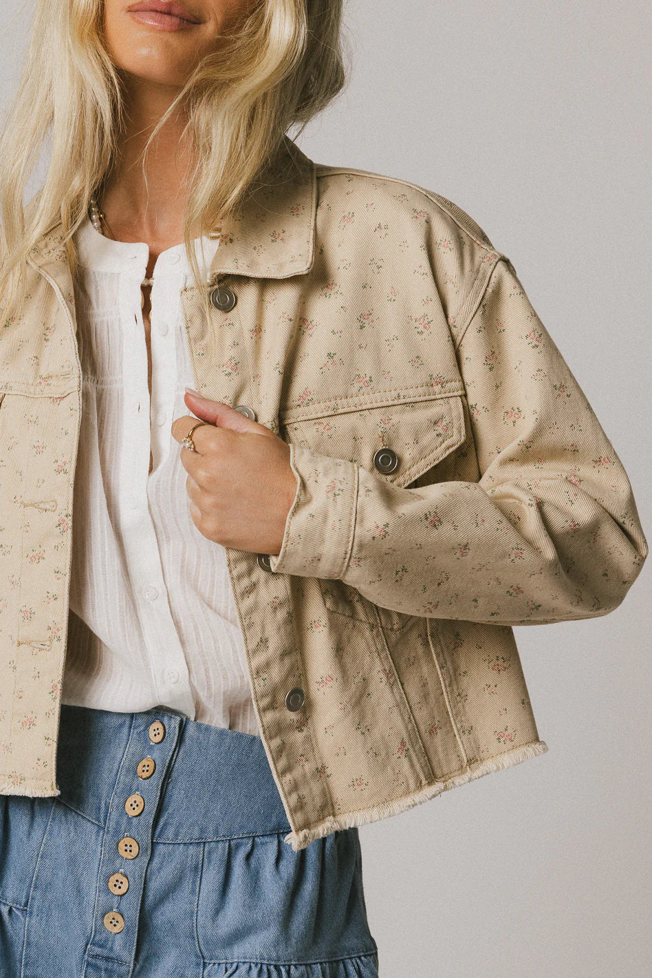 Dakota Floral Denim Jacket