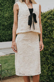 Justin Crochet Midi Skirt