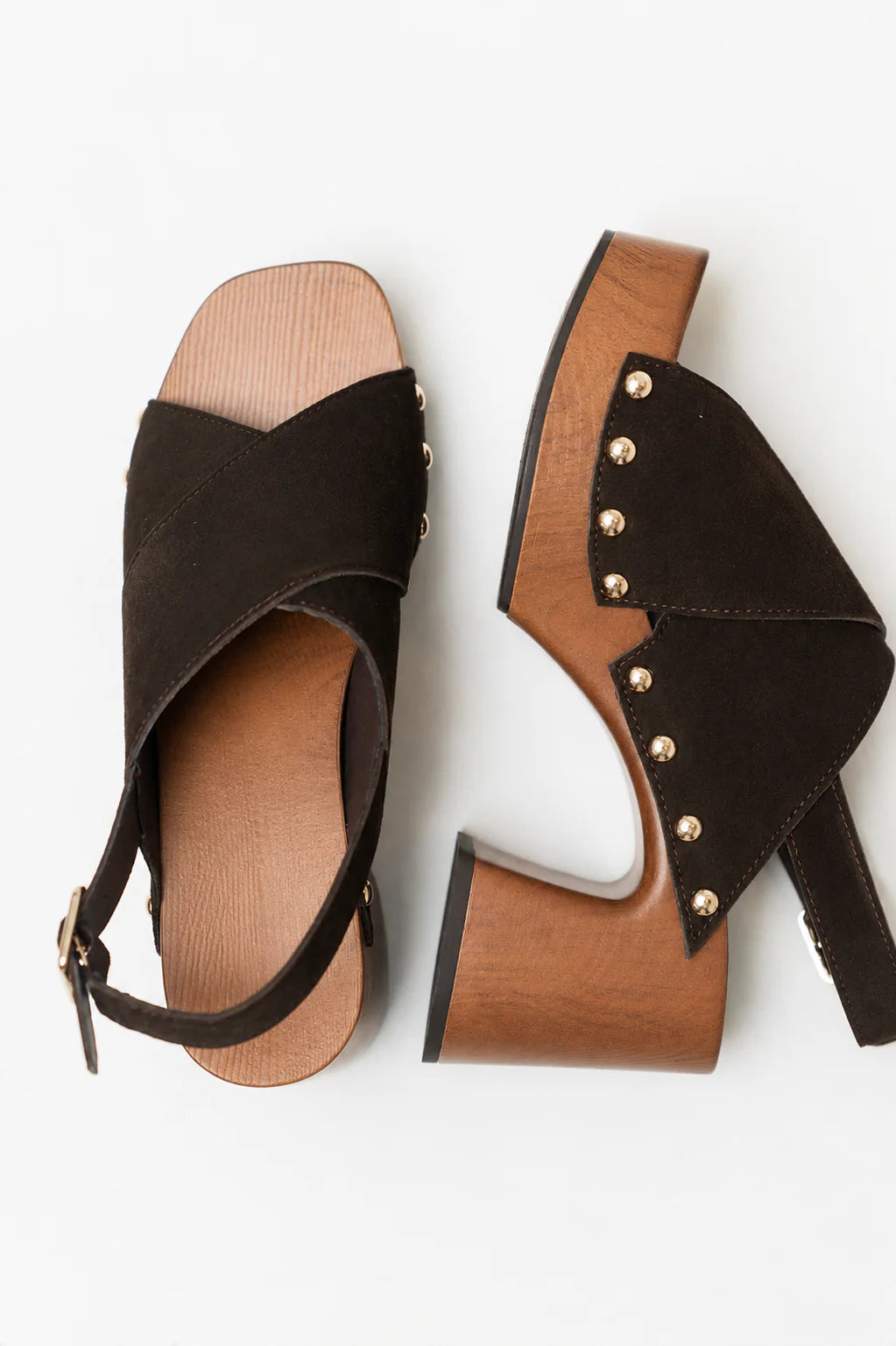 Pamela Block Heels in Brown