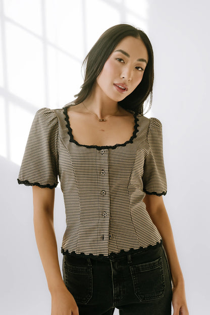 Marrel Gingham Blouse