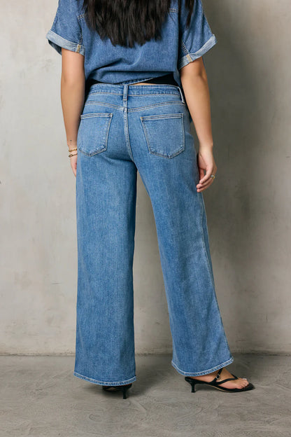 Kate Wide Leg Jeans in Medium Wash FINAL SALE