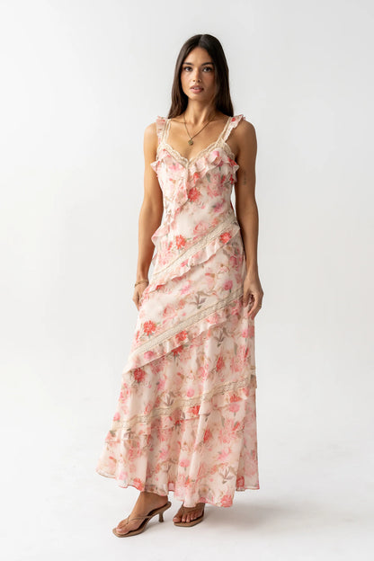 Franny Ruffle Maxi Dress