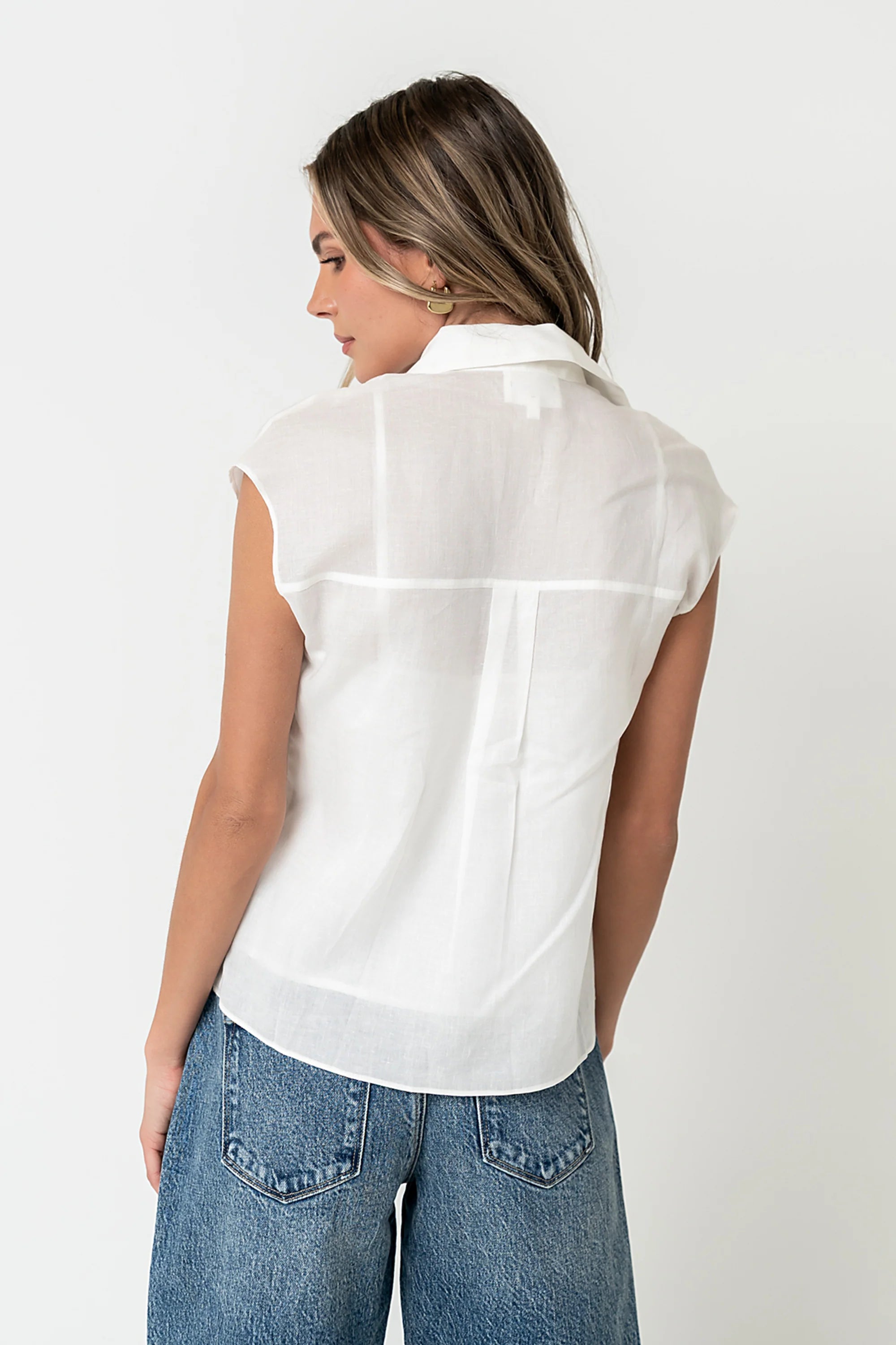Hank Twofer Top in White