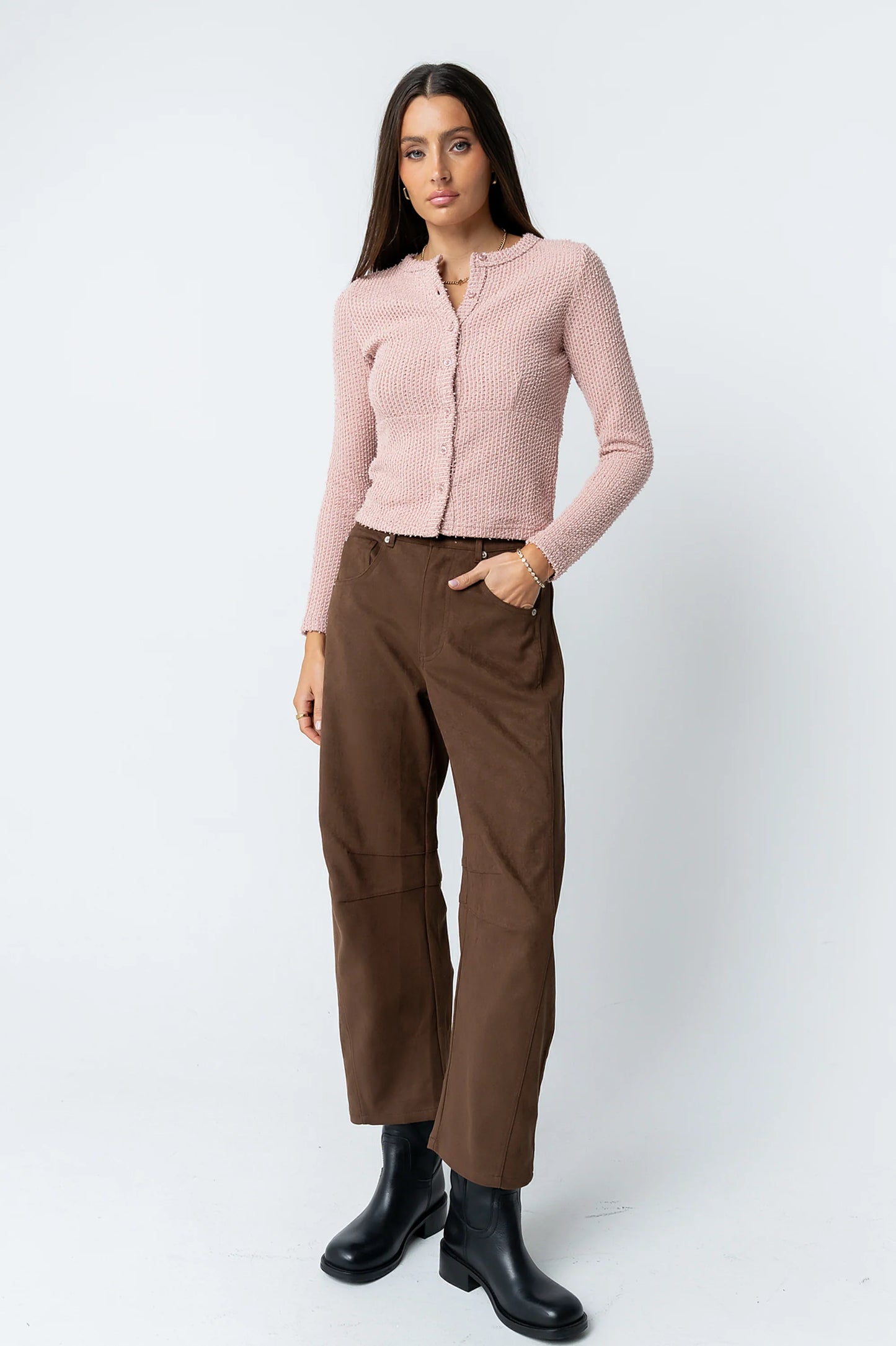 Warren Suede Barrel Pants FINAL SALE