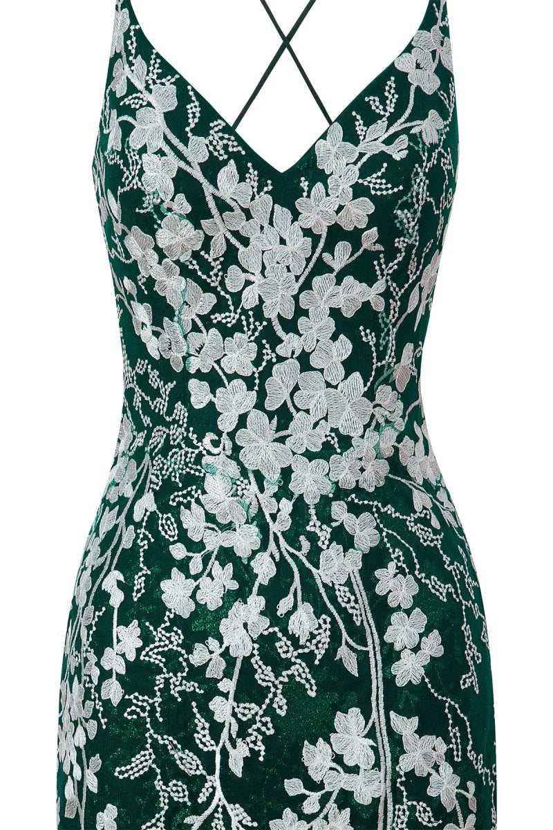 Sheath Short Spaghetti Straps Lace Homecoming Dress