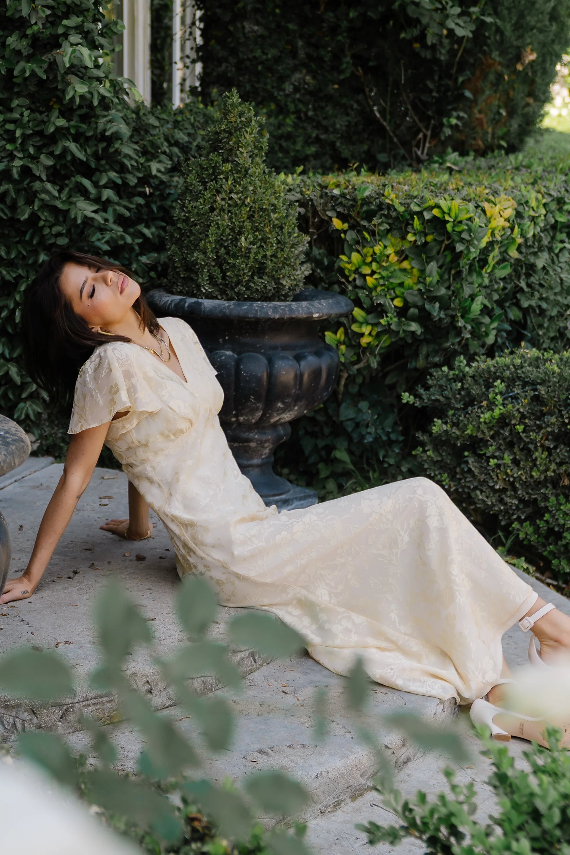 Ashtin Floral Maxi Dress in Yellow