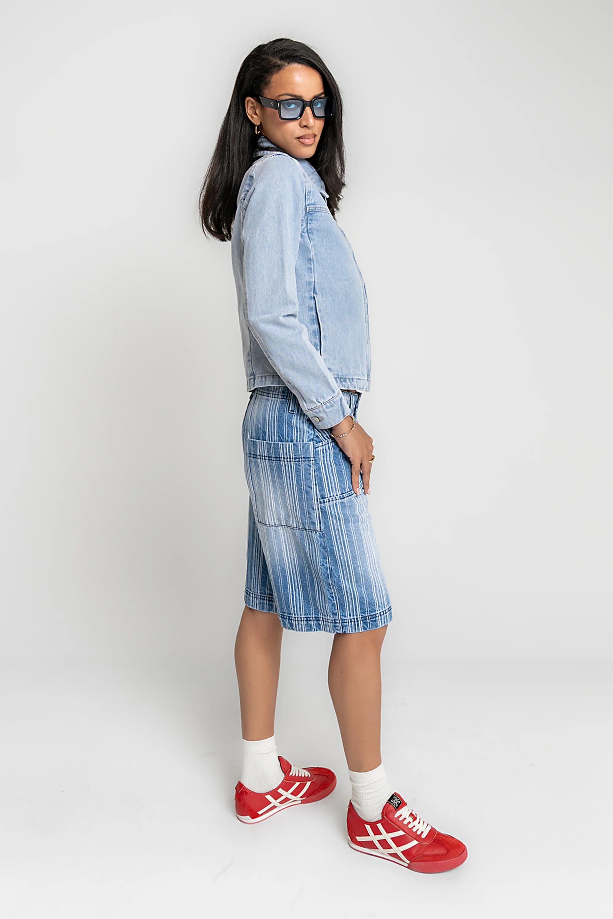 Franklin Striped Bermuda Shorts