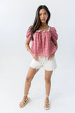Briana Plaid Blouse
