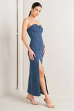 RAW ECHO DENIM MIDI DRESS