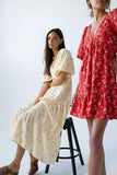 Amy Floral Maxi Dress in Yellow