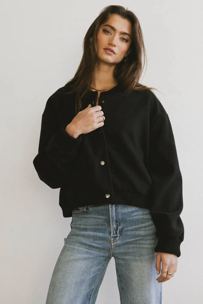 Molly Bomber Jacket in Black FINAL SALE