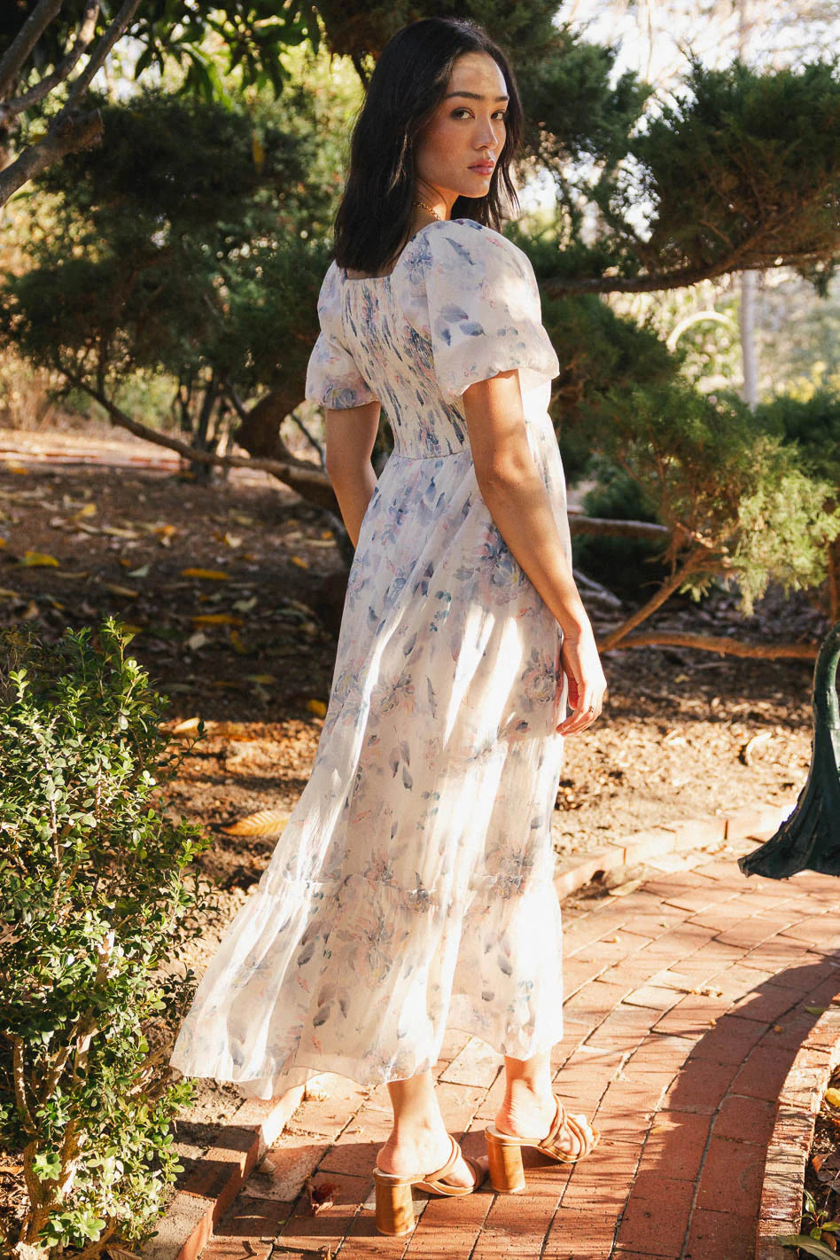 Kendry Floral Maxi Dress in Blue FINAL SALE
