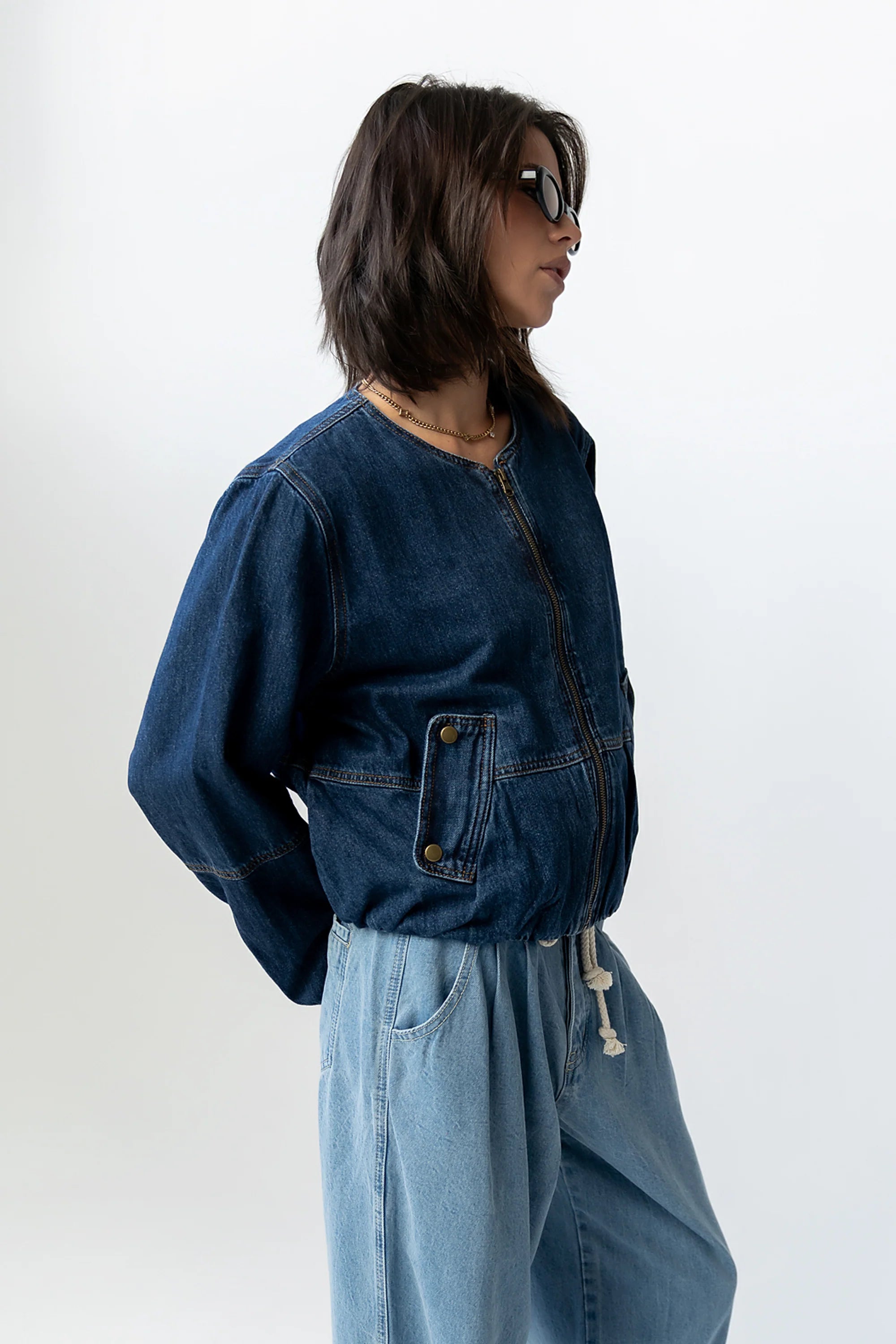 Maggie Denim Bubble Jacket FINAL SALE