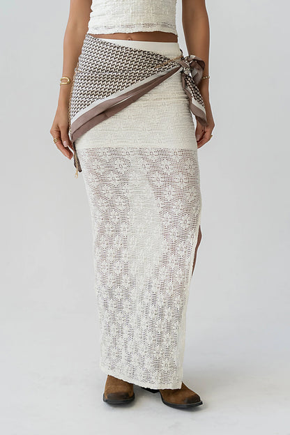 Briana Sheer Maxi Skirt
