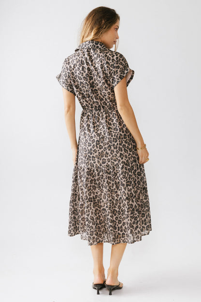 Ayda Leopard Midi Dress FINAL SALE