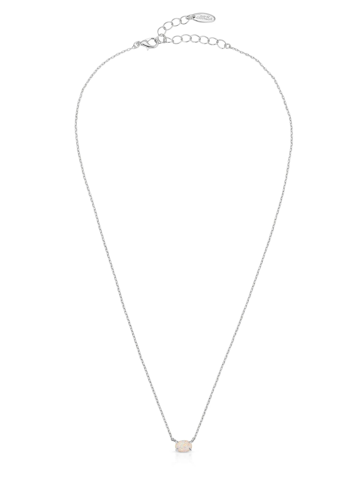 Layered Opal Lariat Necklace Set of 3
