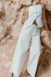 Rosa Wide Leg Pants in Green